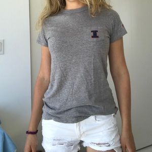 college T-shirt